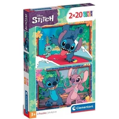 Clementoni 2 x 20 db-os puzzle - Stitch (24809)