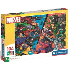 Clementoni 104 db-os puzzle - Marvel Hősök kontra Gonosztevők (25061)