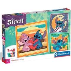 Clementoni 3 x 48 db-os puzzle - Stitch (25062)