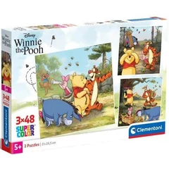 Clementoni 3 x 48 db-os puzzle - Disney - Micimackó (25063)