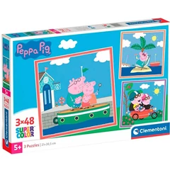Clementoni 3 x 48 db-os puzzle - Peppa malac (25293)