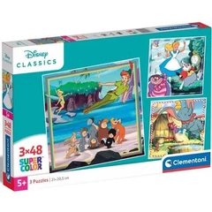 Clementoni 3 x 48 db-os puzzle - Disney klasszikusok (25302)