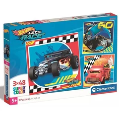 Clementoni 3 x 48 db-os puzzle - Hot Wheels (25313)