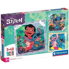 Clementoni 3 x 48 db-os puzzle - Stitch (25321)