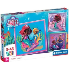 Clementoni 3 x 48 db-os puzzle - Disney - Ariel (25324)