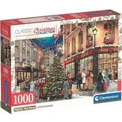 Clementoni 1000 db-os puzzle - Karácsonyi séta (39925)