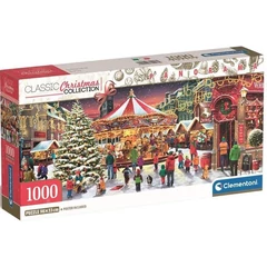 Clementoni 1000 db-os Panoráma puzzle - Karácsony a városban (39928)