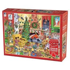 Cobble Hill 1000 db-os puzzle - DoodleTown -  Catching Santa (44513)