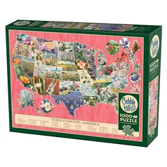 Cobble Hill 1000 db-os puzzle - State Flowers of America (40315)