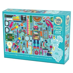 Cobble Hill 350 db-os Family puzzle - Nerdy Junk Drawer (47048)