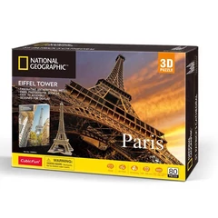 CubicFun 80 db-os 3D puzzle - National Geographics - Párizs, Eiffel-torony (DS0998)