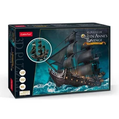 CubicFun 293 db-os 3D puzzle LED világítással - Queen Anne's Revenge (L522)