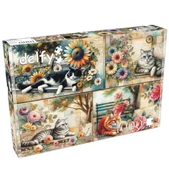 Delfy 1000 db-os puzzle - Catnap in the park (DE-24022)