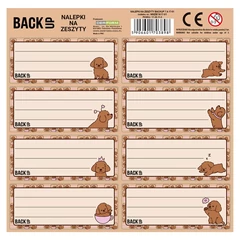 BackUp 8 db-os füzetcímke - Fluffy Puppy (NNZB7A17)