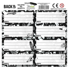 BackUp 8 db-os füzetcímke - Skate (NNZB7A57)