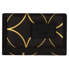 Future by BackUp pénztárca - Fekete-arany (PFDF39)