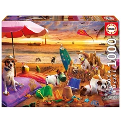 Educa 1000 db-os puzzle - Kutyák a strandon (20312)