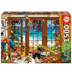 Educa 1500 db-os puzzle - Az ornitológus ablaka (20333)
