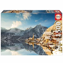 Educa 1500 db-os puzzle - Téli Hallstatt (20284)