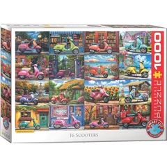 EuroGraphics 1000 db-os puzzle - 16 Scooters (6000-5916)