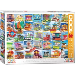 EuroGraphics 1000 db-os puzzle - Lifeguard Towers (6000-5725)