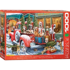 EuroGraphics 1000 db-os puzzle - Puppy Presents, Ali Corti (6000-5993)