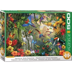 EuroGraphics 500 db-os puzzle - Tropical Bird Paradise, Sasha Carolina (6500-6006)