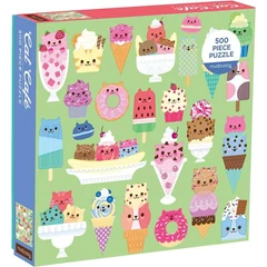 Galison 500 db-os puzzle - Mudpuppy - Cat Cafe (55859)