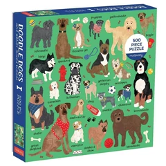 Galison 500 db-os puzzle - Mudpuppy - Doodle Dog And Other Mixed Breeds (57310)