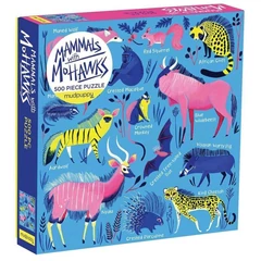 Galison 500 db-os puzzle - Mudpuppy - Mammals with Mohawks (60778)