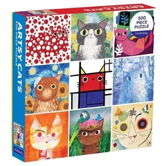 Galison 500 db-os puzzle - Mudpuppy - Artsy Cats (61072)
