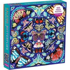 Galison 500 db-os puzzle - Mudpuppy - Kaleido-Butterflies (62345)