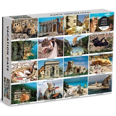 Galison 1500 db-os puzzle - Vacation Cats (69504)