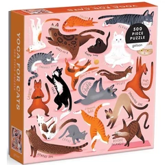 Galison 500 db-os puzzle - Yoga for Cats (72276)