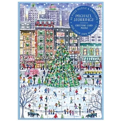 Galison 60 db-os Képeslap puzzle - Christmas in the City, Michael Storrings (79008)