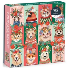 Galison 500 db-os puzzle - Furry And Bright  (82541)