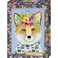 Heye 1000 db-os puzzle - Floral friends - Friendly Fox (30035)