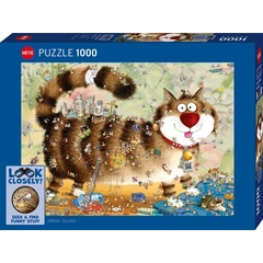 Heye 1000 db-os puzzle - Look Closely! - At the Cat (30067)