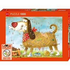 Heye 1000 db-os puzzle - Look Closely! - At the Dog (30066)