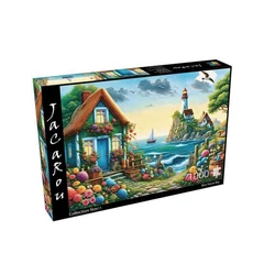 JaCaRou 1000 db-os puzzle - Blue house bay (JP-BLHO1000)