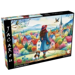 JaCaRou 1000 db-os puzzle - Dog walking bliss (JP-DOGW1000)
