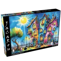 JaCaRou 1000 db-os puzzle - Meowtiful night (JP-MENI1000)