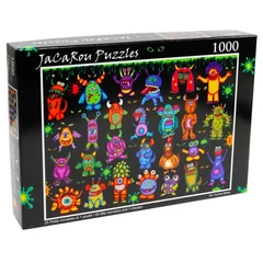 JaCaRou 1000 db-os puzzle - 25 little monsters and 1 chicken (JP-PM1000421)