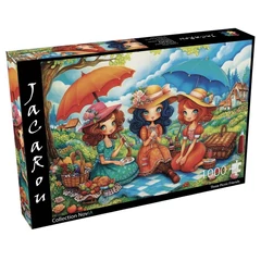JaCaRou 1000 db-os puzzle - Three picnic friends (JP-THRE1000)