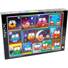 JaCaRou 1000 db-os puzzle - To each their owl (JPA-HIBO1000)