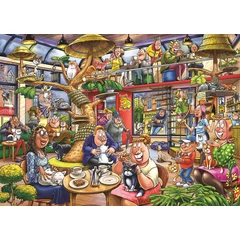 Jumbo 1000 db-os puzzle - Wasgij Mystery 28 - Feline Frenzy (00506)