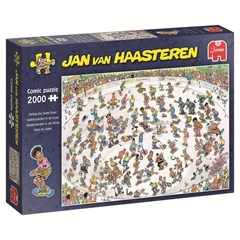 Jumbo 2000 db-os puzzle - Jan van Haasteren - Riding the Skate Bowl (00642)