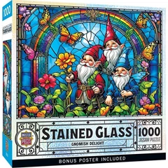 MasterPieces 1000 db-os puzzle - Stained Glass - Gnomish Delight (72504)
