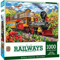 MasterPieces 1000 db-os puzzle - Railways - Frontier Rails (72516)