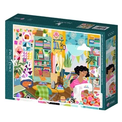 Pieces & Peace 1000 db-os puzzle - My Happy Place is in the Sewing Room (0198)